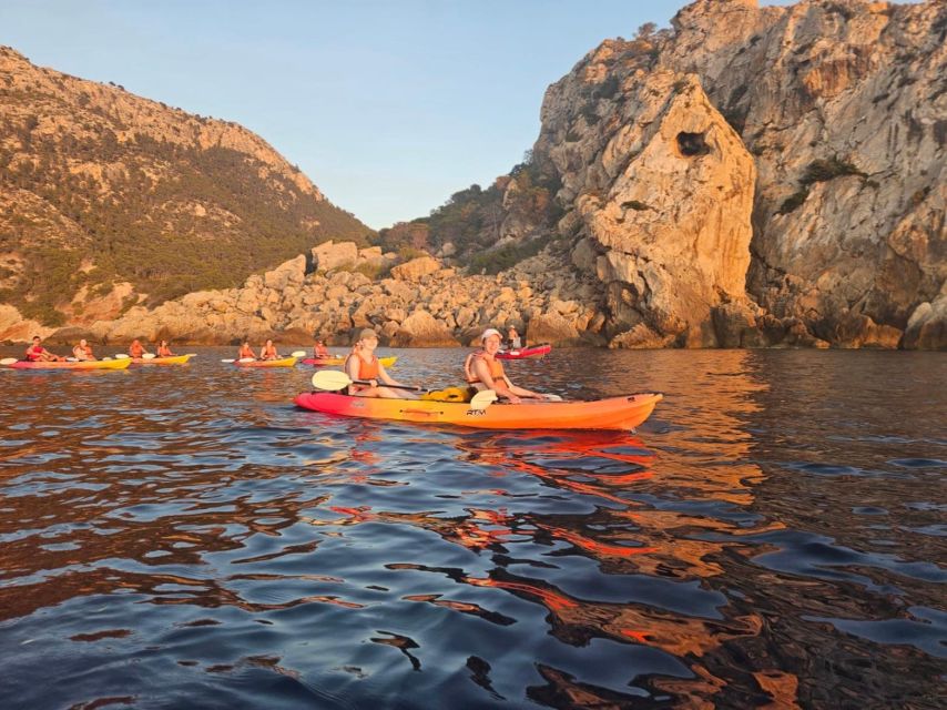 From Sant Elm: Kayak Tour Into the Sunset - Picnic Included - Included Equipment