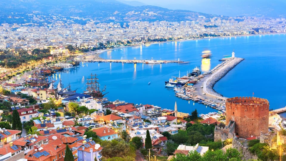 From Side: Alanya City & Boat & Dim River & Cleopatra Beach - Damlataş Cave Exploration