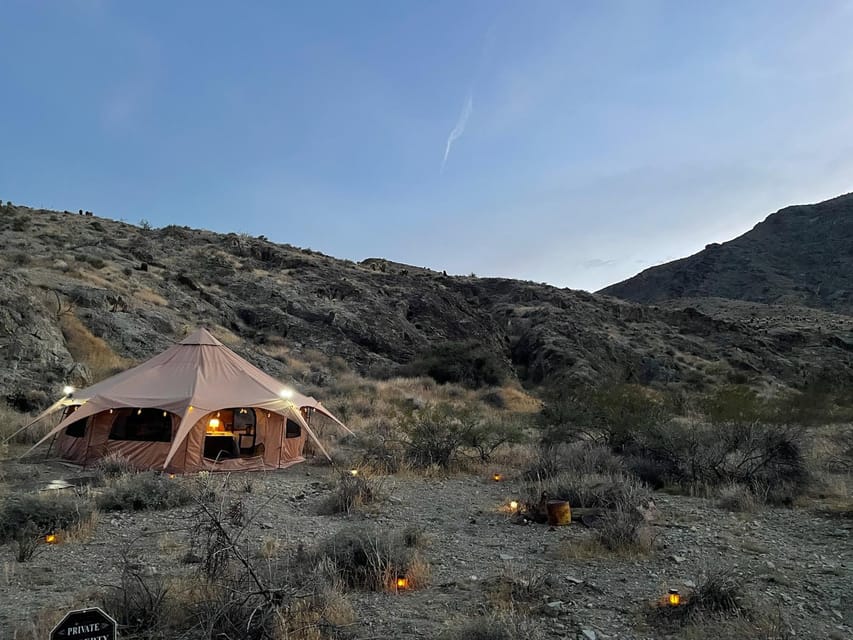 Glamping in Las Vegas Queen Suite Tent - Unique Glamping Experience