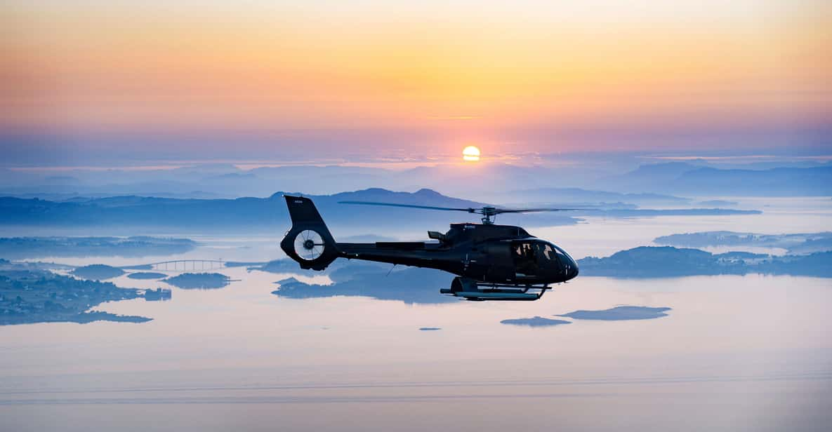 Helicopter + Lunch at Bekkjarvik Guest House - Tour Inclusions