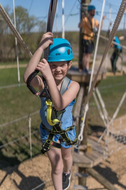 Henderson, Minnesota: High Ropes Obstacle Course Experience - Preparing for the High Ropes Adventure