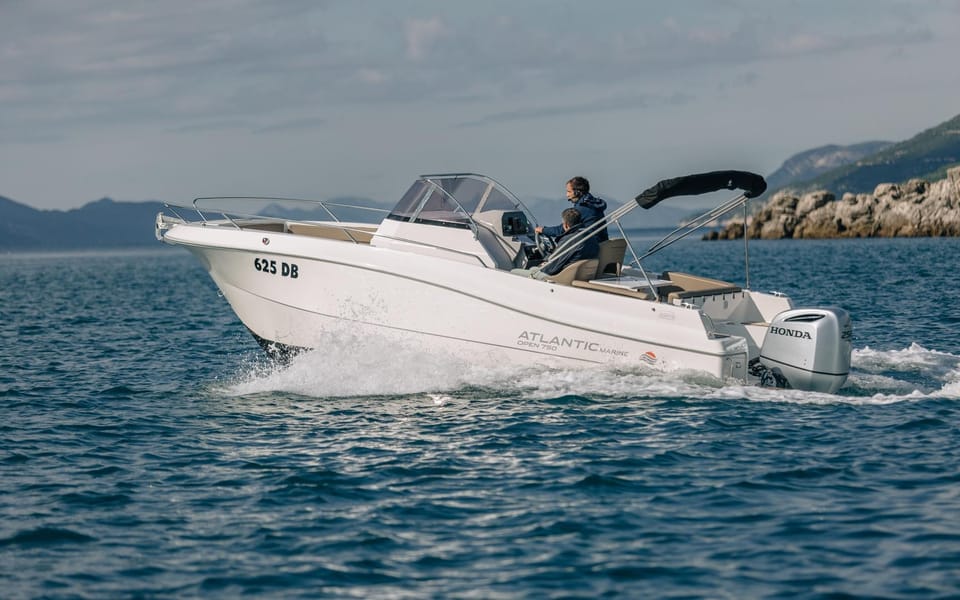 Krk: Rent a Boat Atlantic 750 Open - Ideal Day Trips