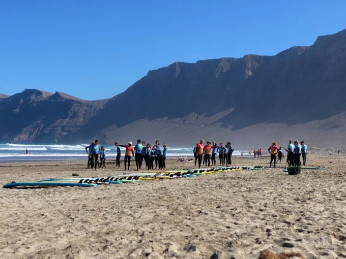 Lanzarote: Famara Beach Surfing Lesson for All Levels - Pricing and Duration