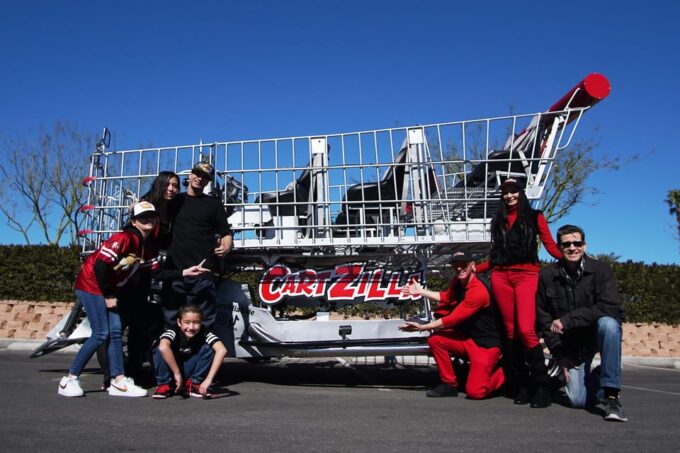 Las Vegas: 1-Hour Ride in a Giant Shopping Cart - Premium VIP Seating Option