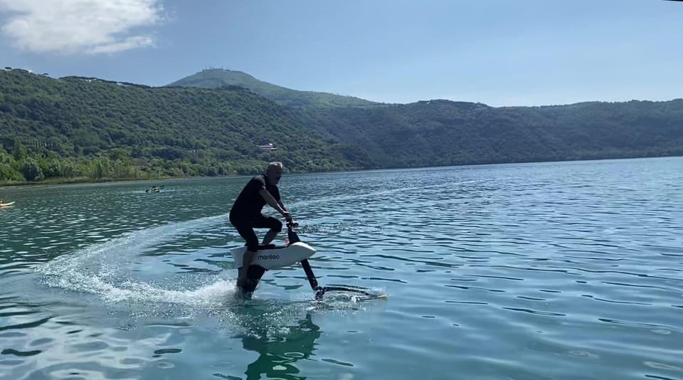 Manta5_HYDROFOIL BIKE on Albano Lake - Safety Guidelines and Requirements