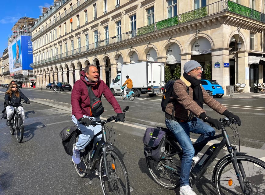 Paris : Electric Bike Tour With Wine and Cheese Tasting - Secure and Enjoyable Routing