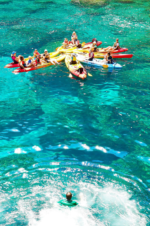 Pollença: Kayak Discovery – Snorkeling and Caves - Language Options