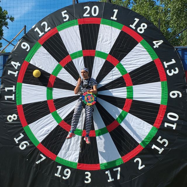 Prague: Giant Football Darts Game With Round of Beers & BBQ - Private Group Experience