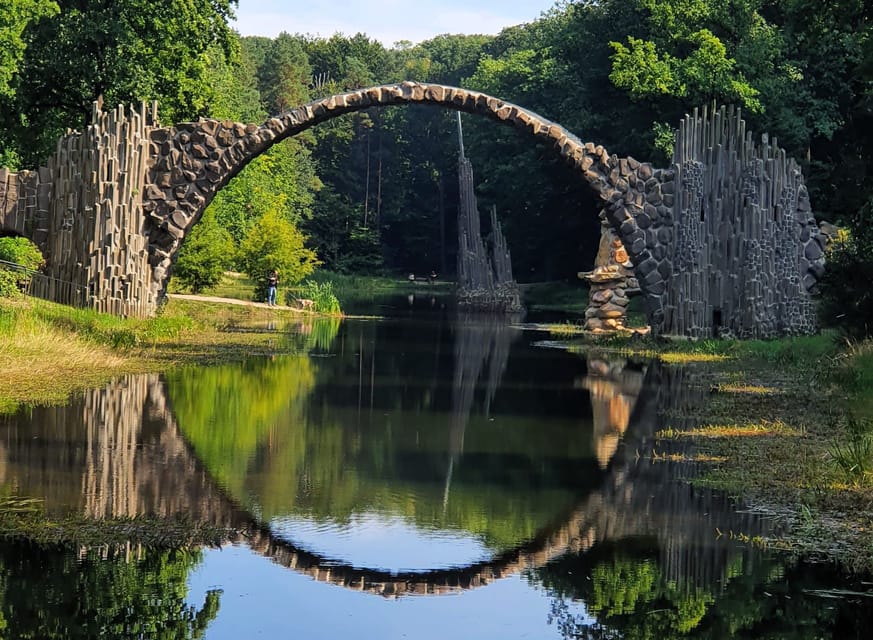 Rakotz Bridge Devil's Bridge, Wood Workshop, Open-pit Mining - Cycling Tour - Rental Bike Information