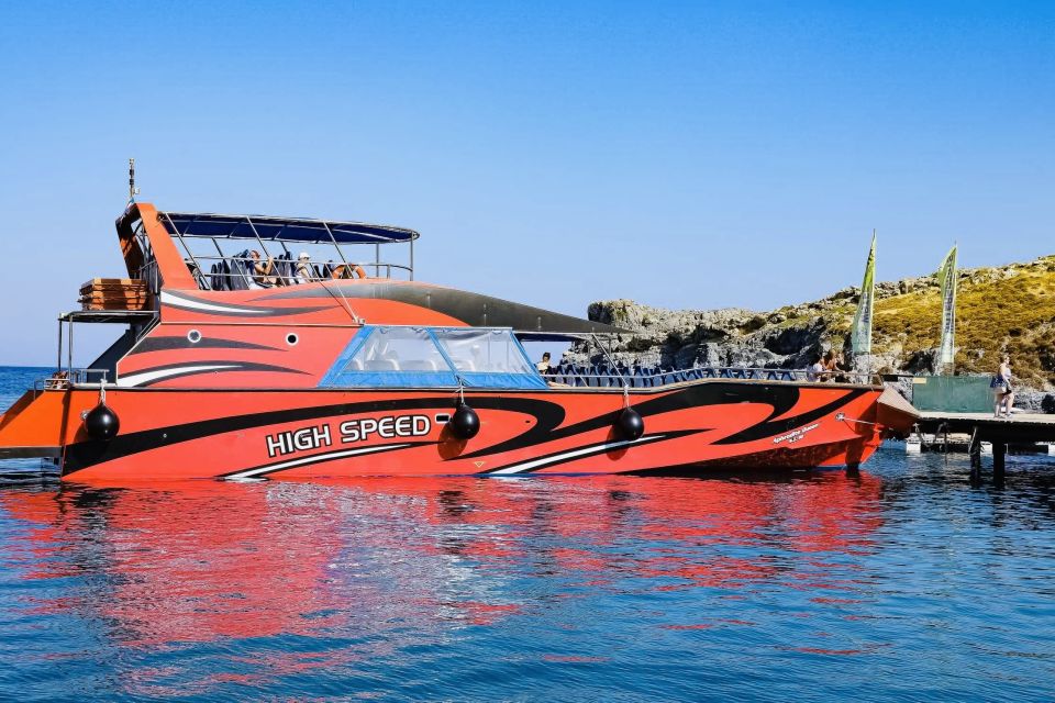 Rhodes Town: High-Speed Boat Trip to Lindos - Departure and Duration