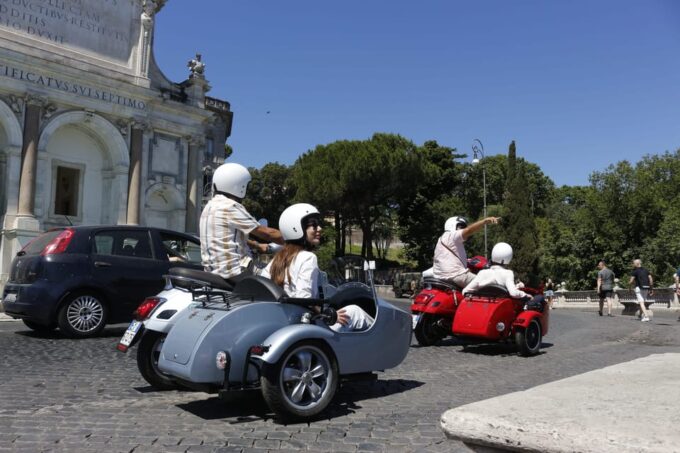 Rome 90 Minutes Hight Light Tour in Vespa Sidecar - Meeting Point