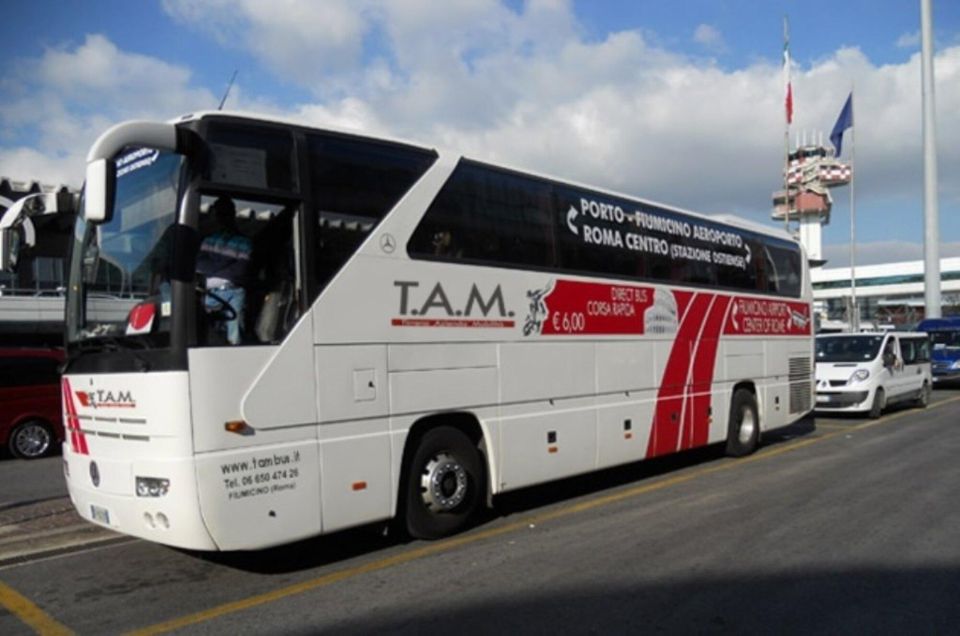 Rome: Bus Between Fiumicino Airport and Termini/Ostiense St - Meeting Points