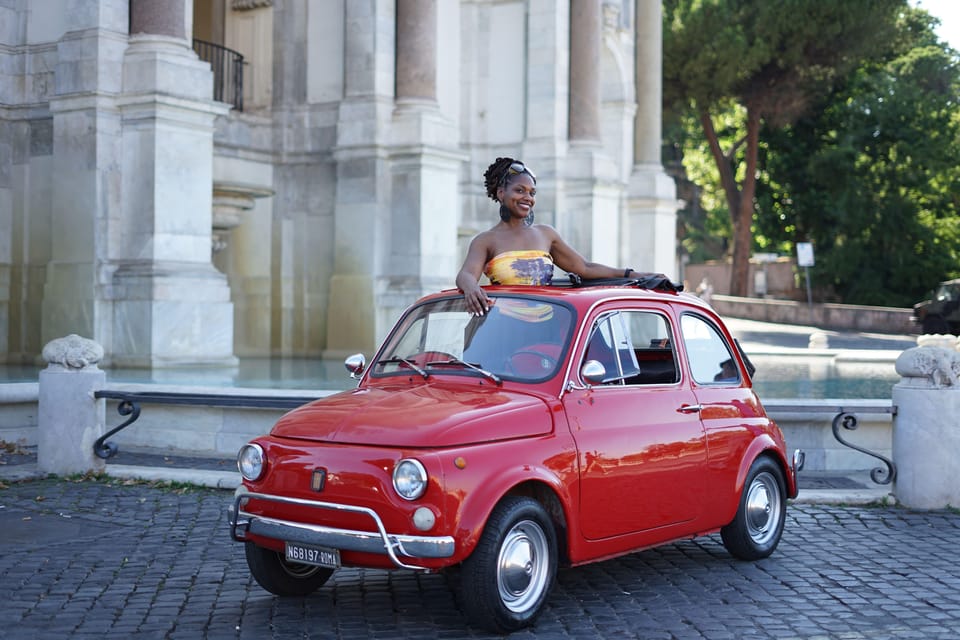 Rome: Fiat 500 Experience With Gelato and Photos - Booking Information