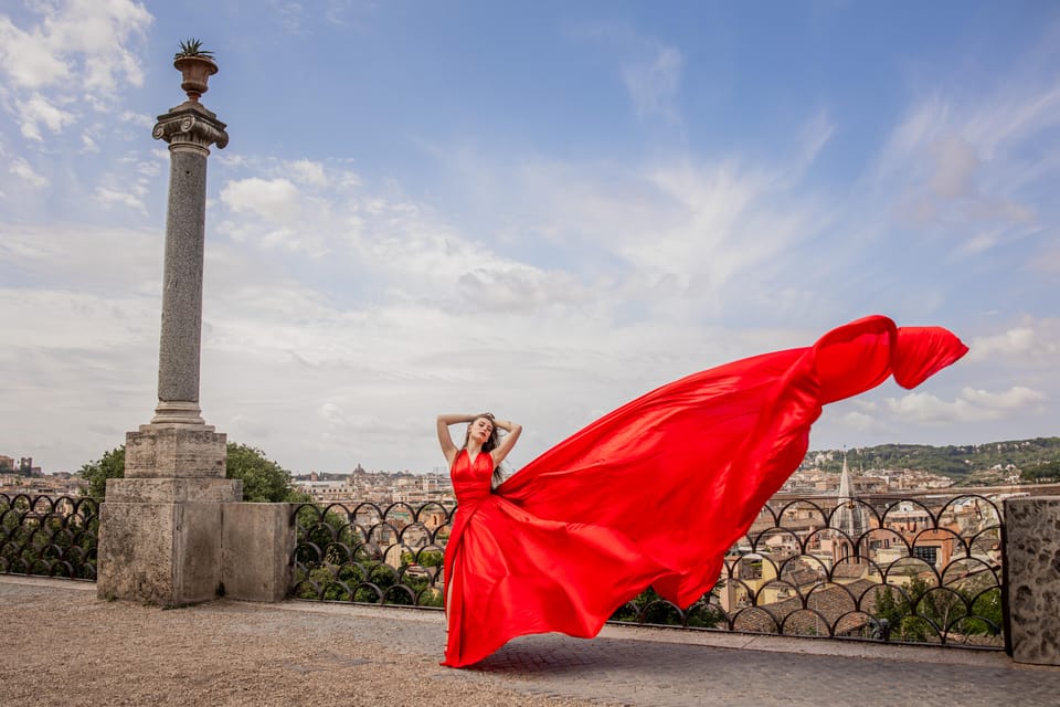 Rome: Flying Dress Photoshoot at Pincio and Villa Borghese - Notable Locations