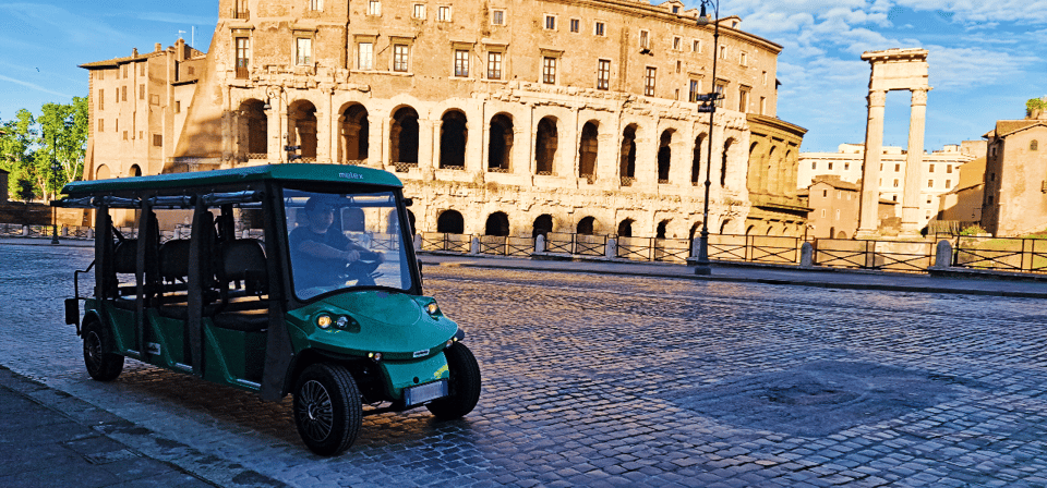 Rome: Guided Colosseum Tour & Golf Cart City Tour With Pasta - Booking and Cancellation Policy