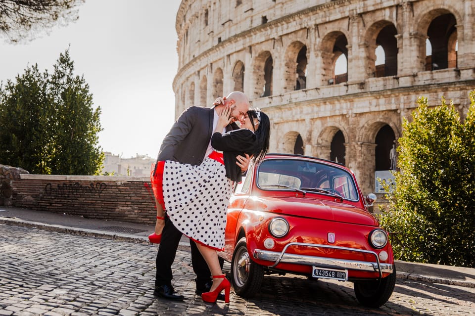 Rome: Professional Photoshoot With 500 Fiat - Booking Information