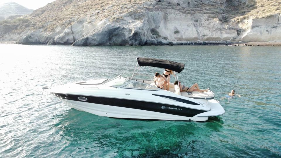 Santorini: Luxury Private Boat With Food and Drinks - Safety and Comfort Guidelines