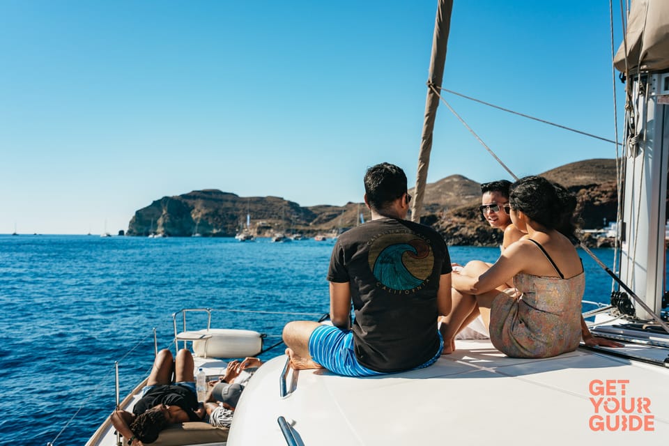 Santorini: Private Catamaran Tour With BBQ Meal and Drinks - Activities and Amenities