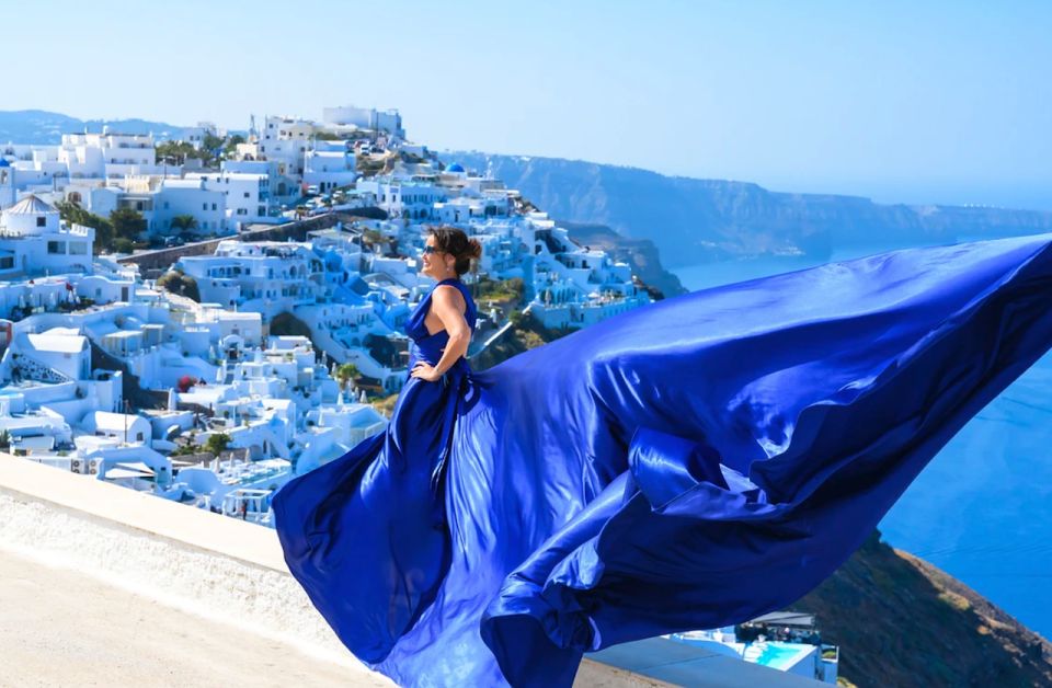 Santorini: Private Flying Dress Photoshoot in Santorini - Important Participation Information