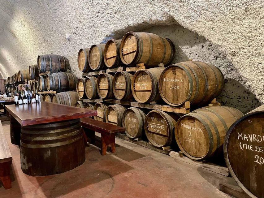 Santorini: Wine Adventure in 3 Wineries and 12 Wine Tastings - Wine Tasting Experience