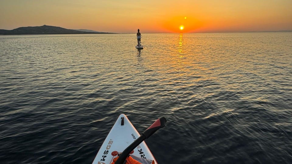 Stintino: Sunrise Excursion on a Water Bike in La Pelosa - Departure Times by Month