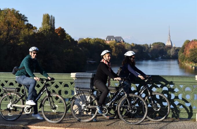 Turin: Classic Bike Tour, the Historic Center and the Hill - Enjoying the Alpine Views