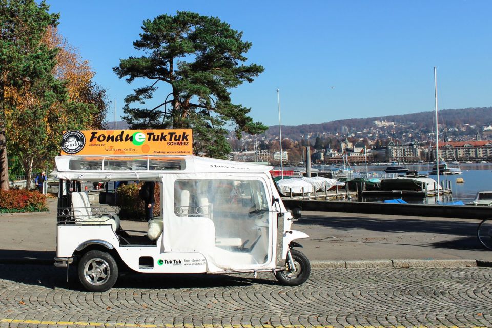 Zurich: Private E-Tuk-Tuk City Tour With Chocolate Fondue - Tips for a Great Experience