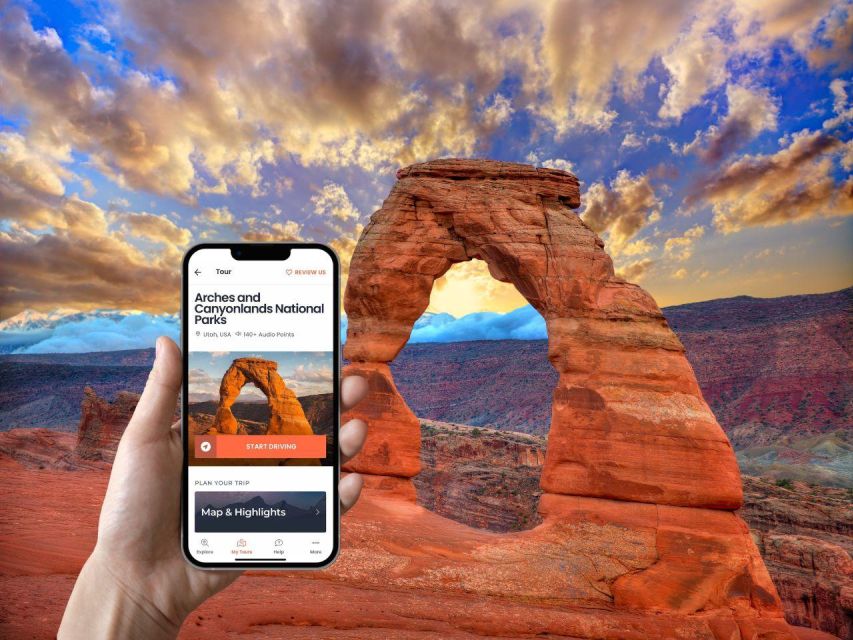 Arches & Canyonlands: Self-Guided Audio Driving Tour - Offline Access and Planner