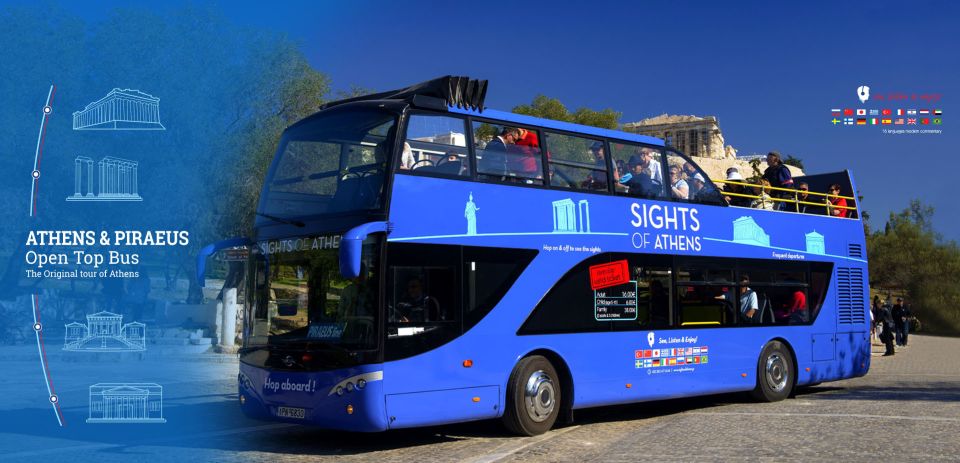 Athens, Piraeus, and Coastline: Blue Hop-On Hop-Off Bus - Reserve Now, Pay Later Option