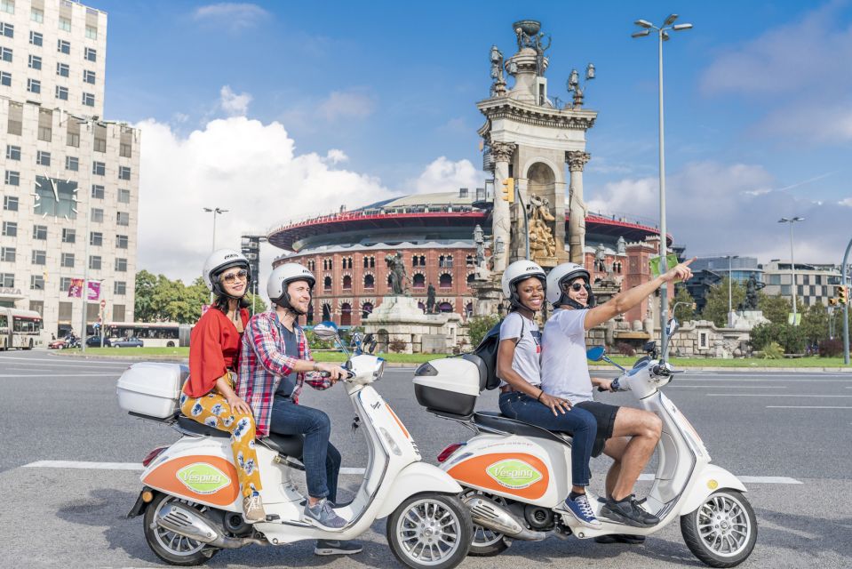 Barcelona Scooter Sightseeing & Gourmet Jamón Delight - Catalan Cuisine and Culture