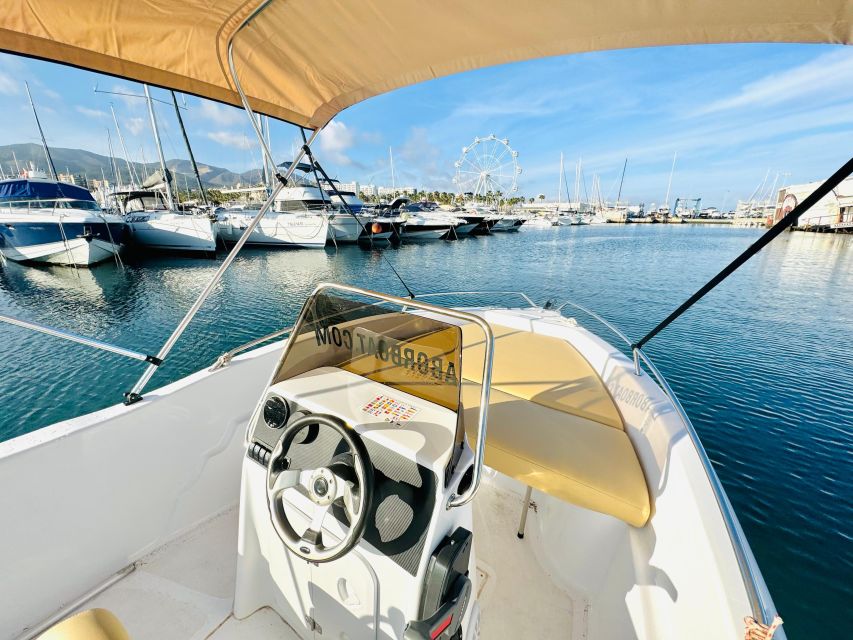 Benalmádena: Costa Del Sol License-Free Boat Rental - Included Services and Inclusions