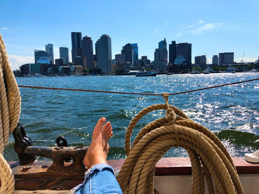 Boston: Tall Ship Harbor Sail With Weekend Brunch Option - Onboard Drinks and Snacks