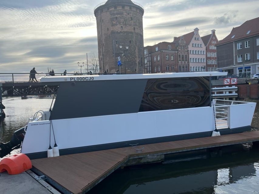 Brand New Tiny Water Bus on Motława River in Gdańsk - Important Meeting Information