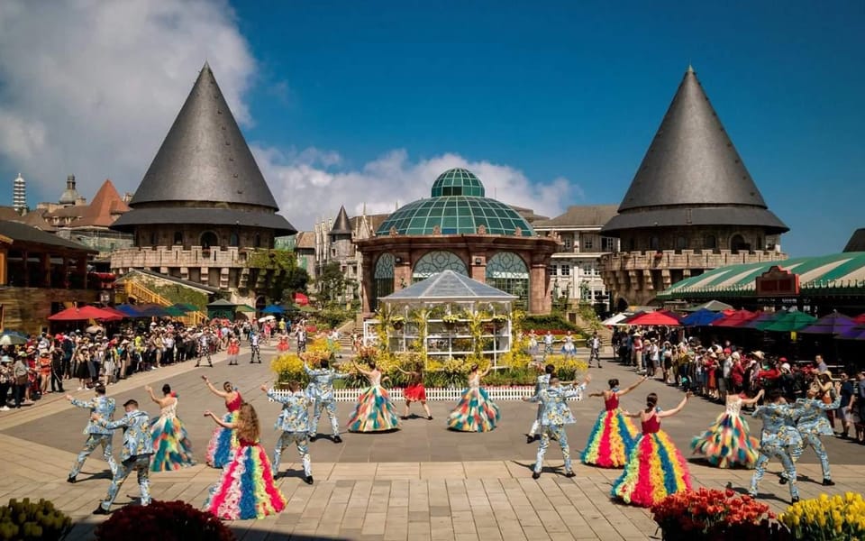 Danang/Hoian: Ba Na Hills With Golden Hand Bridge and Buffet - Nine Gardens of Le Jardin Damour