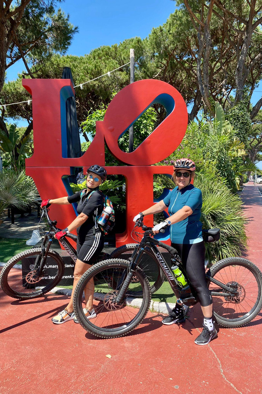 E-Bike Tour in the City of Art Pietrasanta -Apuan Alps & Sea - Starting Point and Return