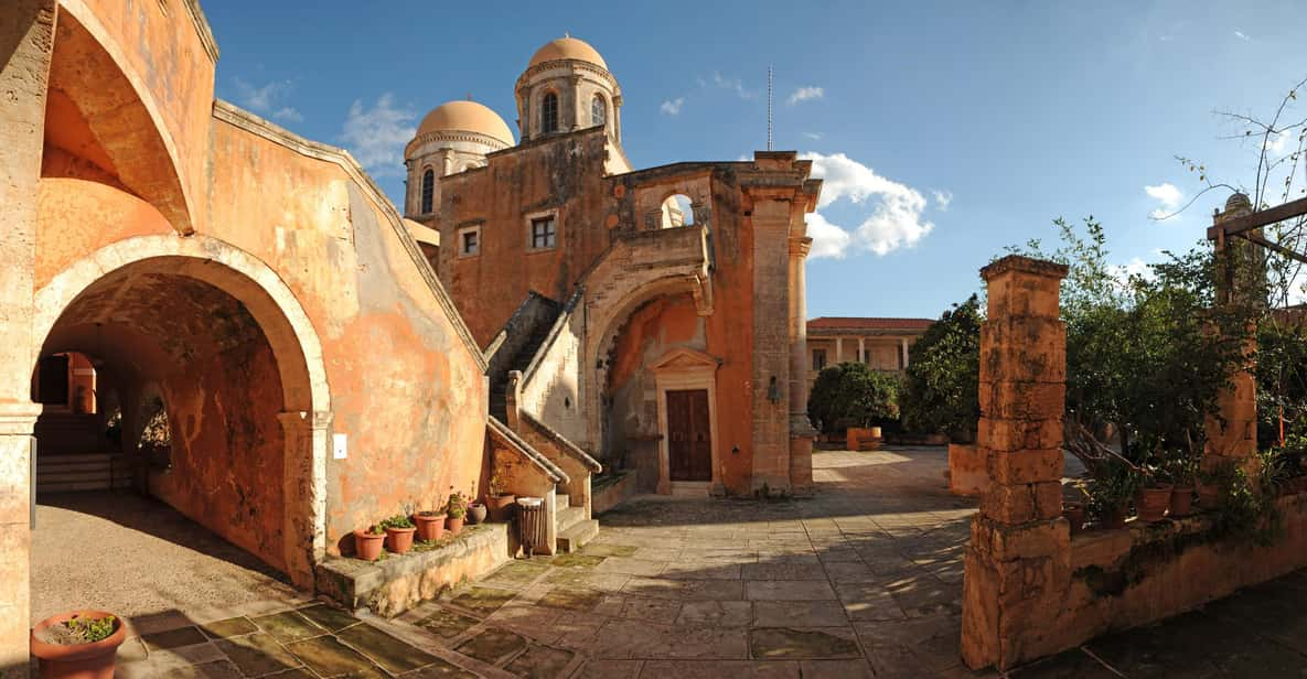 From Chania: Ag.Triada & Katholiko Monasteries | Hermit Cave - Duration and Languages