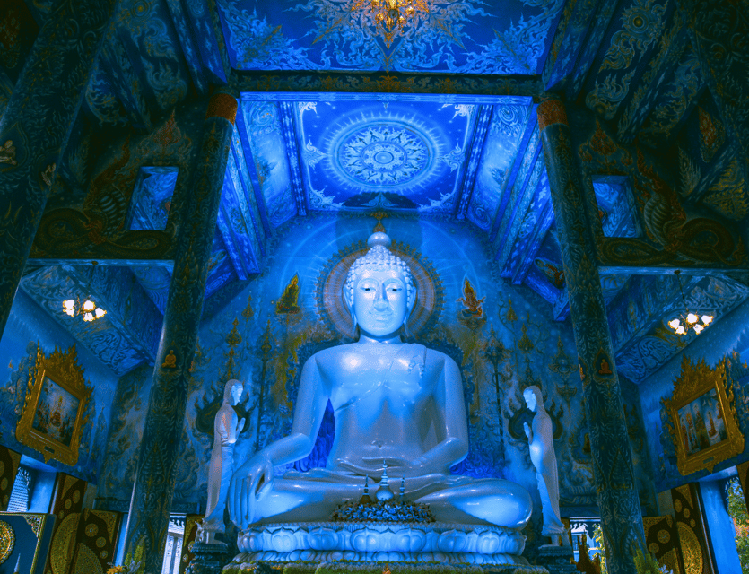 From Chiang Mai: Chiang Rai Temples and Golden Triangle Tour - Wat Rong Suea Ten (Blue Temple)