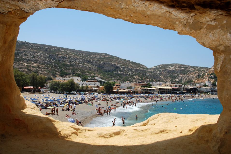 From Heraklion: South Crete Festos and Matala With Lunch - Matalas Cliffside Caves