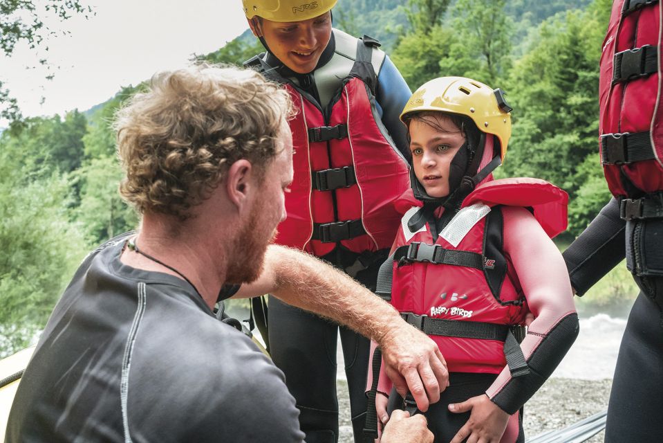 From Interlaken: Family Rafting - Language Options Available