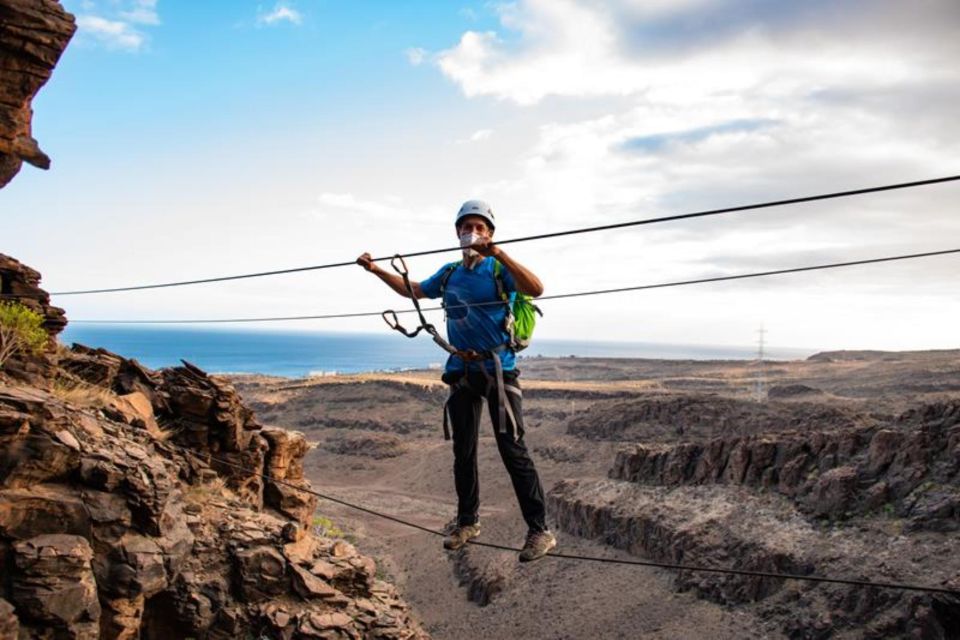 Gran Canaria: Cliff Climbing Via Ferrata Trip by Maspalomas - Tour Itinerary