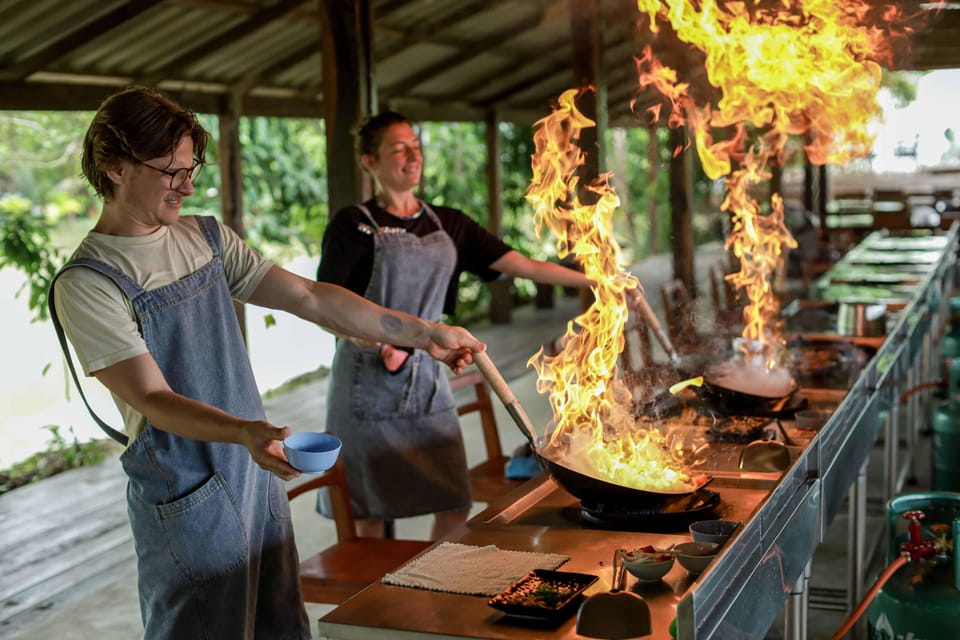 HALF DAY COOKING COURSE at The Rice Barn Thai Cooking Farm - Hands-On Learning