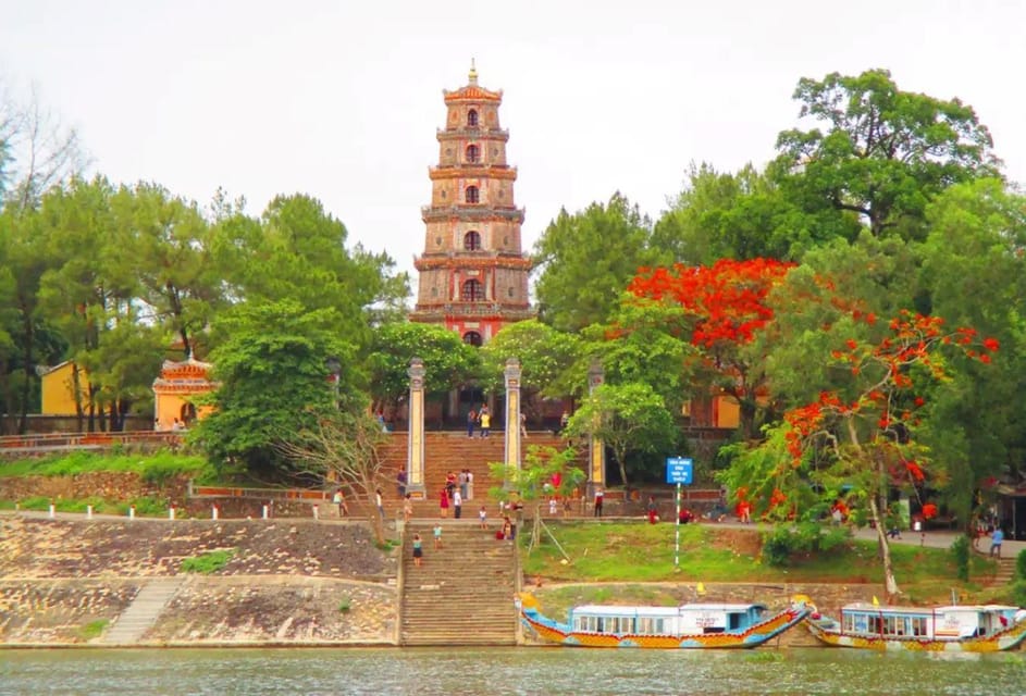 Hue : Royal Tombs- Thien Mu Pagoda- Dragon Boat Private Tour - Thien Mu Pagoda