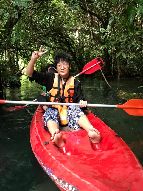 Krabi: Amazon Klong Srakaew Kayaking And Elephant Feeding - Scenic Environment