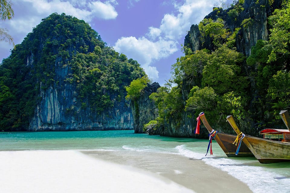 Krabi : Hong Island Tour One Day Private Longtail Boat Trip - Marine Life and Snorkeling