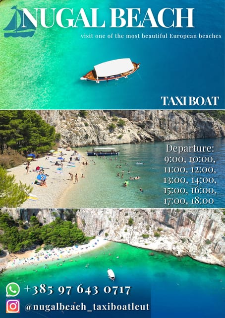 Makarska-Nugal Beach Taxi (One Way Ticket) - Meeting Point and Directions