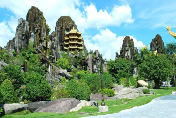 MARBLE MOUNTAINS - AM PHU CAVE MORNING /SUNSET TOUR - Buddha Statue and Bonsai Garden