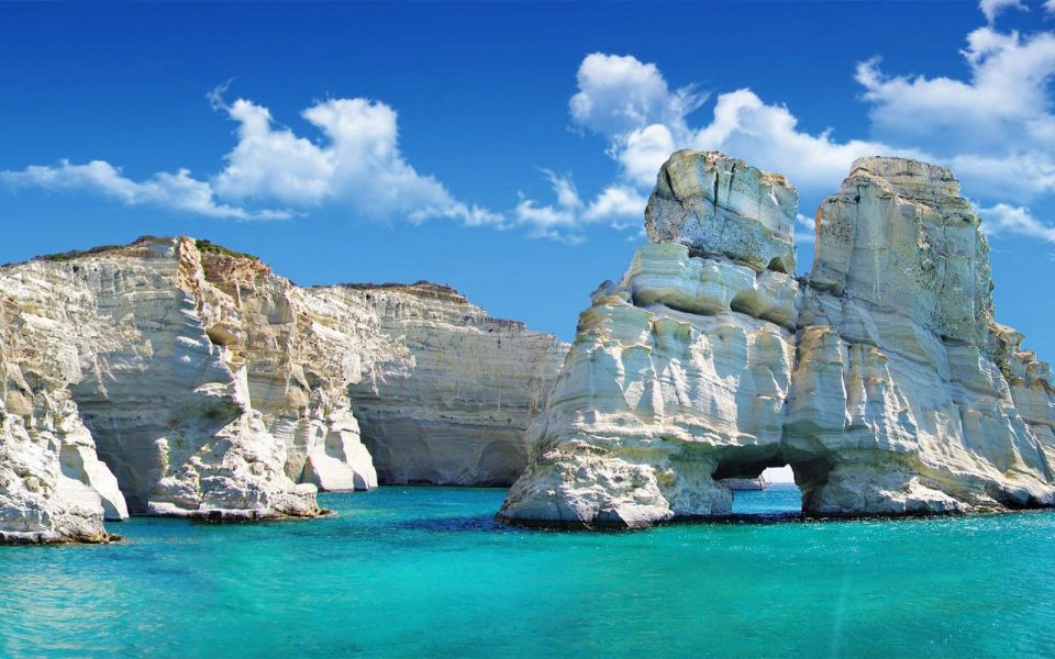 Milos: Kleftiko Bay Catamaran Cruise With Meal & Sunset View - Suitability and Accessibility