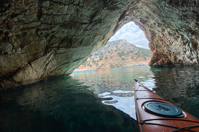 Naxos: Rhina Cave Sea Kayaking Tour - Guides and Group Size