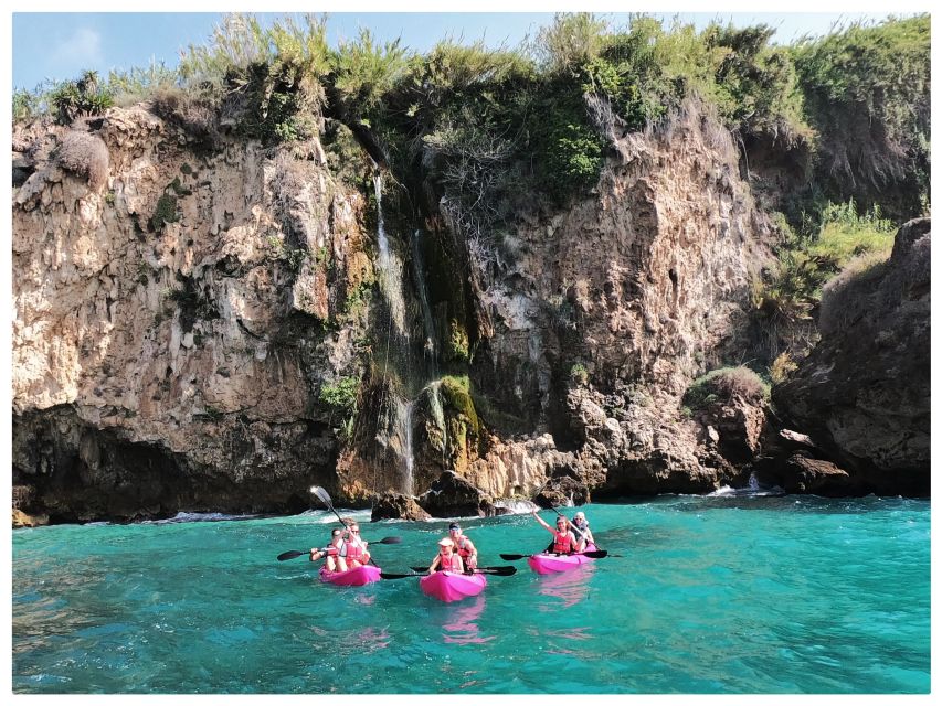 Nerja: Cliffs of Maro-Cerro Gordo Guided Kayak Tour - Booking and Cancellation