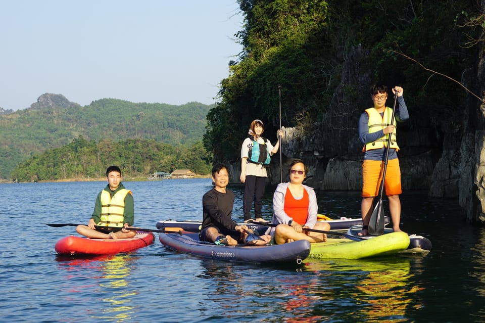 Ngoi Hoa Bay & Dragon Eyed Lake: SUP & Swim Adventure Tour - Paddle Boarding Experience